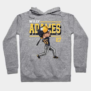 Willy Adames Milwaukee Cartoon Hoodie